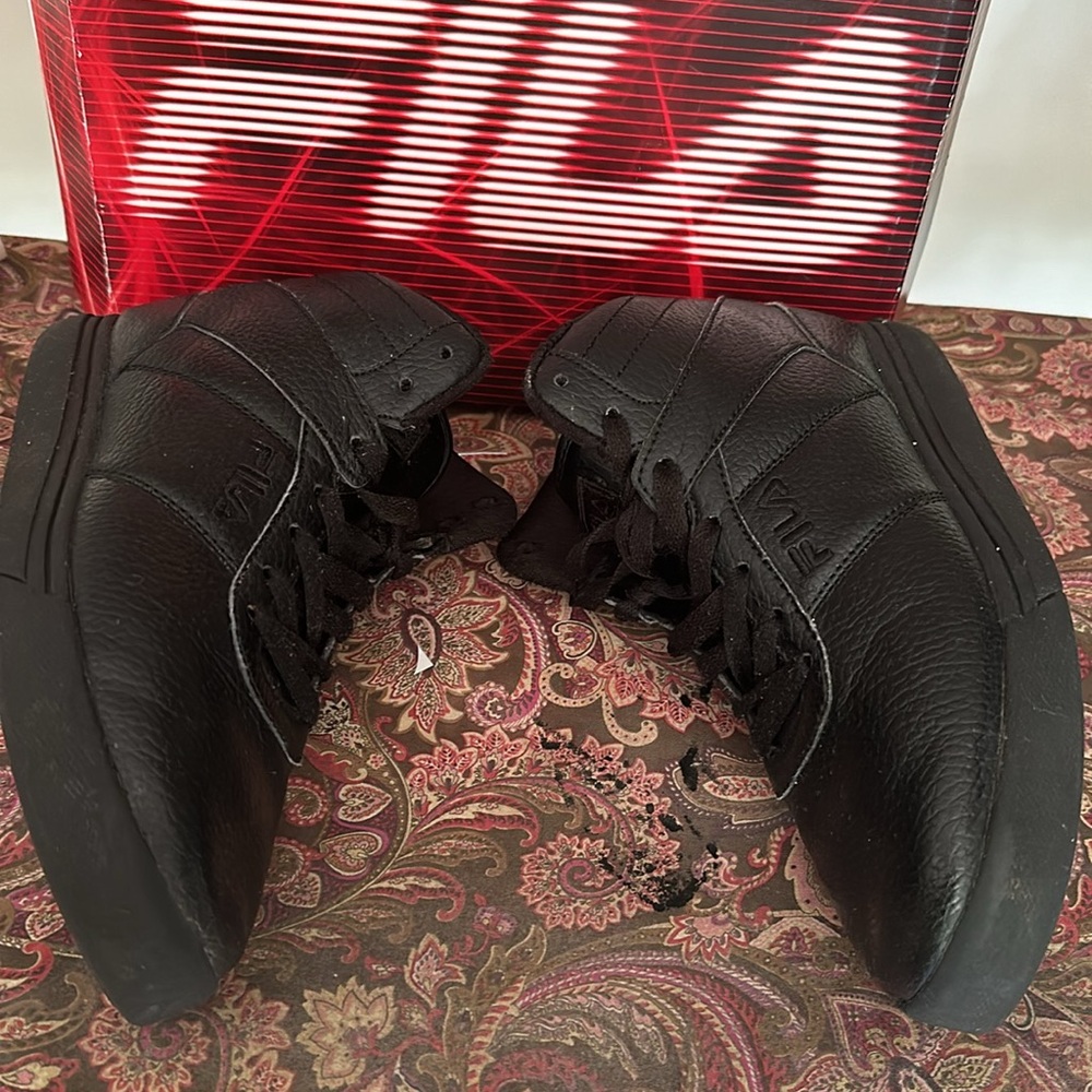 FILA Black BOYS' IMPRESS SNEAKERS size 4 - Picture 5 of 7